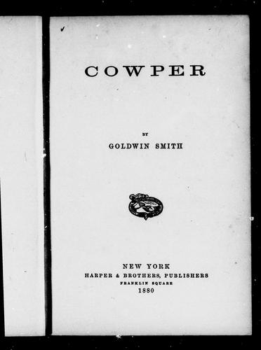 Cover for Cowper