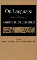 Cover for On language