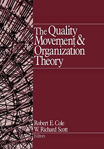 Cover for The quality movement & organization theory