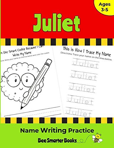 Cover for Juliet Name Writing Practice