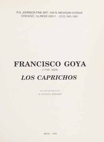 Cover for Francisco Goya (1746-1828)