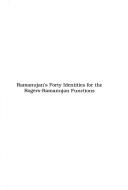 Cover for Ramanujan's Forty Identities for the Rogers-ramanujan Functions (Memoirs of the American Mathematical Society)
