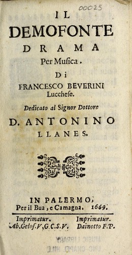 Cover for Il Demofonte