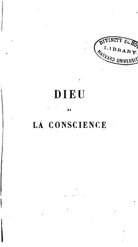 Cover for Dieu et la conscience