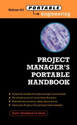 Cover for Project Manager's Portable Handbook