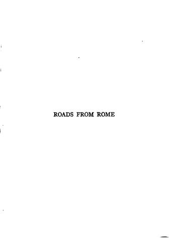 Cover for Roads from Rome