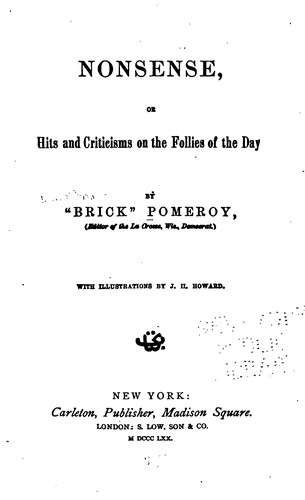 Cover for Nonsense