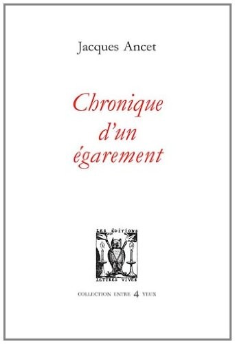 Cover for Chronique d'un égarement
