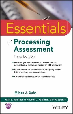 Cover for Essentials of Processing Assessment, 3rd Edition