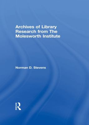 Cover for Archives of Library Research from the Molesworth Institute