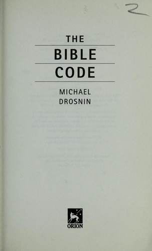 Cover for The Bible code
