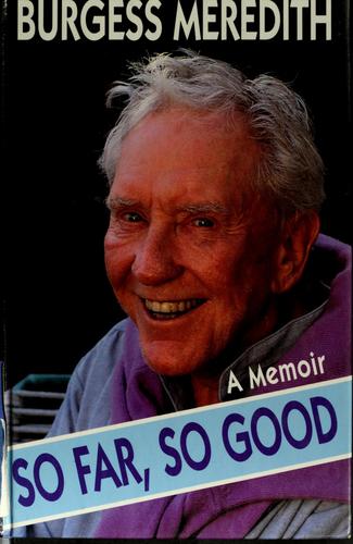 Cover for So far, so good