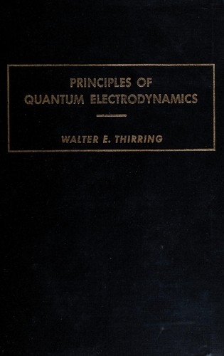 Cover for Principles of quantum electrodynamics.