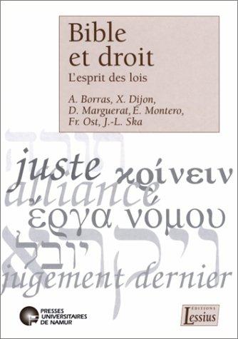 Cover for Bible et droit 