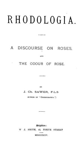 Cover for Rhodologia