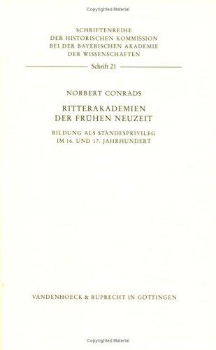 Cover for Ritterakademien der frühen Neuzeit