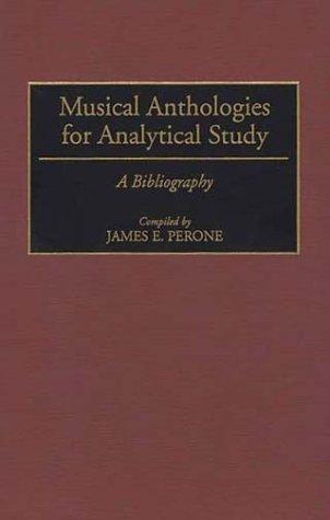 Cover for Musical anthologies for analytical study