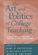 Cover for The art and politics of college teaching