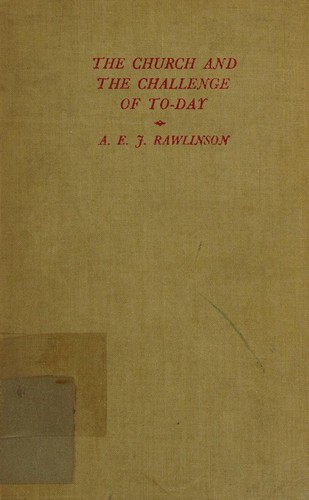 Cover for The Church and the challence of to-day