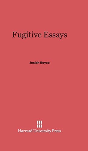 Cover for Fugitive Essays