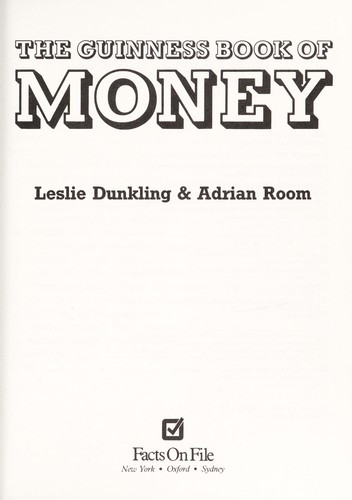Cover for The Guinness book of money