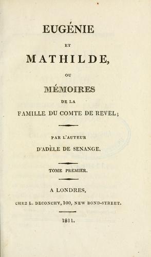 Cover for Eugénie et Mathilde