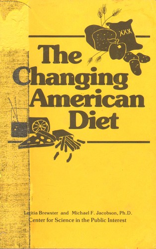 Cover for The changing American diet