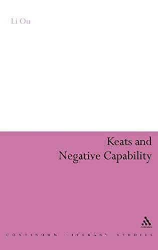 Cover for Keats and negative capability