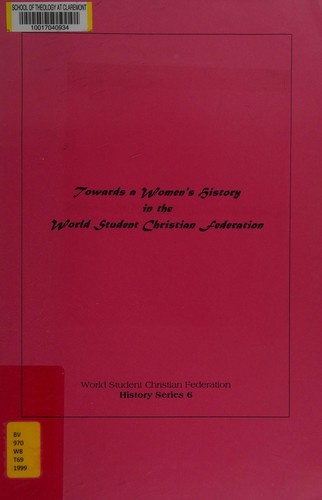 Cover for Towards a women's history in the World Student Christian Federation