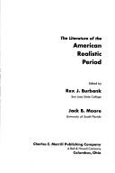 Cover for The literature of the American realistic period