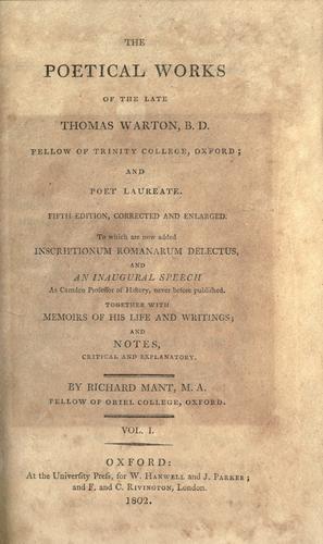 Cover for The poetical works.