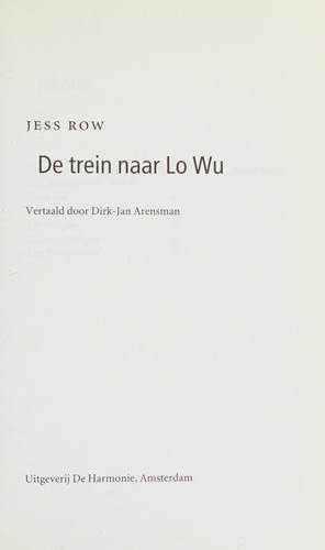 Cover for De trein naar Lo Wu