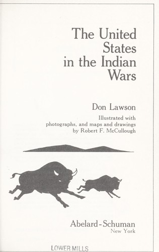 Cover for The United States in the Indian Wars