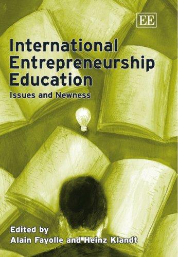 Cover for International Entrepreneurship Education