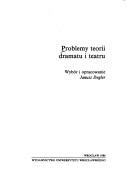 Cover for Problemy teorii dramatu i teatru