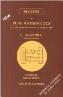 Cover for GCE A Level Pure Mathematics