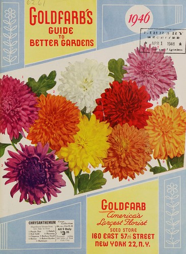 Cover for Goldfarb's guide to better gardens, 1946