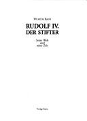 Cover for Rudolf IV. der Stifter