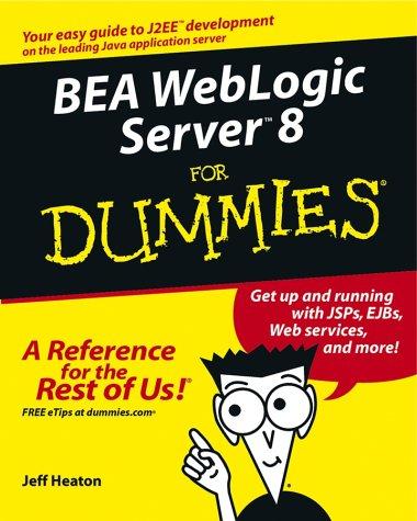 Cover for BEA WebLogic Server 8 for Dummies