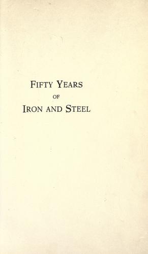 Cover for Fifty years of iron and steel