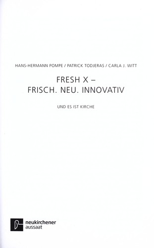 Cover for Fresh X. Frisch. Neu. Innovativ