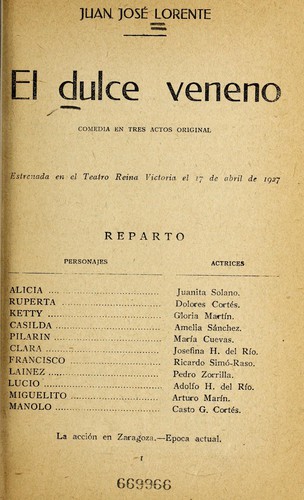 Cover for El dulce veneno