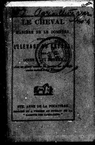 Cover for Le Cheval