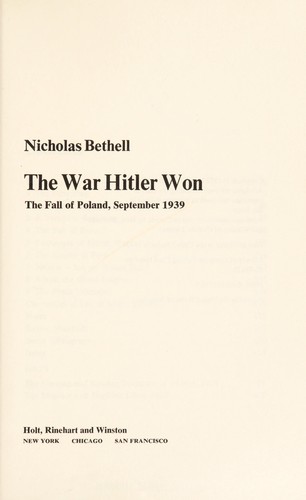 Cover for The war Hitler won