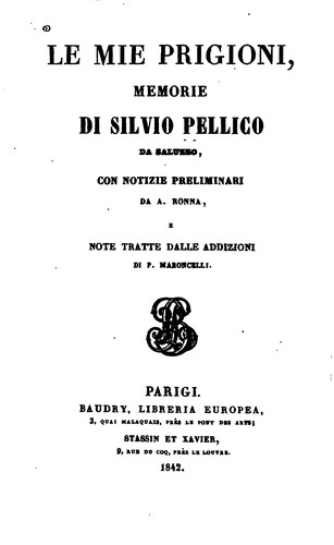 Cover for Le mie prigioni: memorie