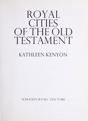 Cover for Royal cities of the Old Testament