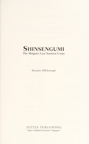 Cover for Shinsengumi