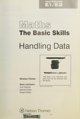 Cover for Maths - The Basic Skills (Maths the Basic Skills)