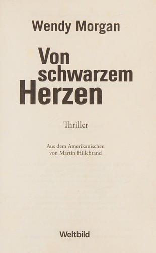 Cover for Von schwarzem Herzen