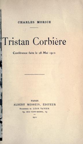 Cover for Tristan Corbière
